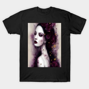 Bella Rosa Gothic Model T-Shirt